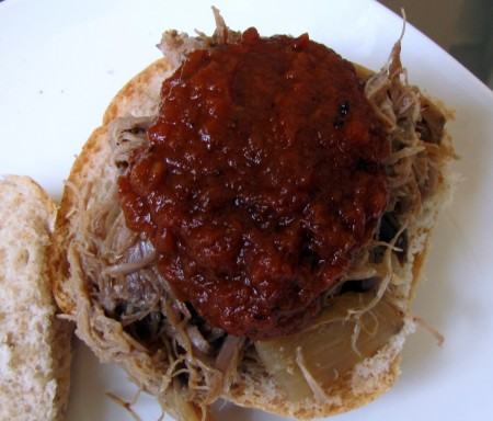 Slow Cooked Pulled Pork with Homemade Barbecue Sauce 