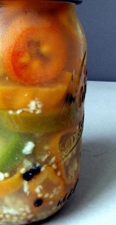 Pickled Habaneros and Jalapenos 