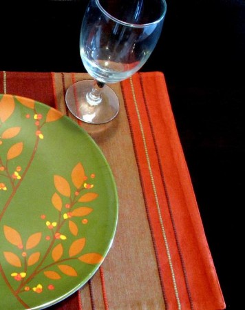 Thanksgiving table setting