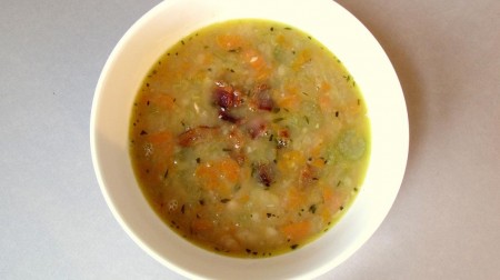 White Bean Soup with Bacon, Thyme and Rosemary