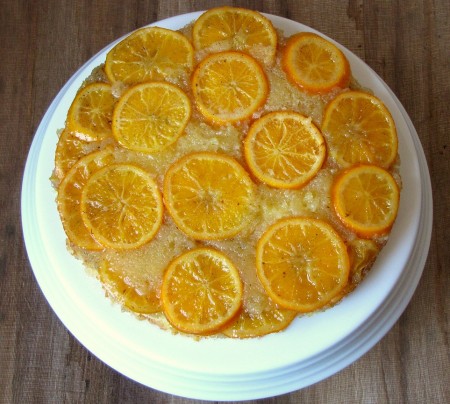 Clementine Orange and Vanilla Upside-Down Cake