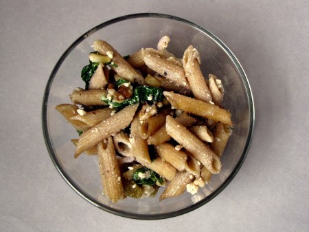 Whole Wheat Penne Pasta Salad with Walnuts and Feta